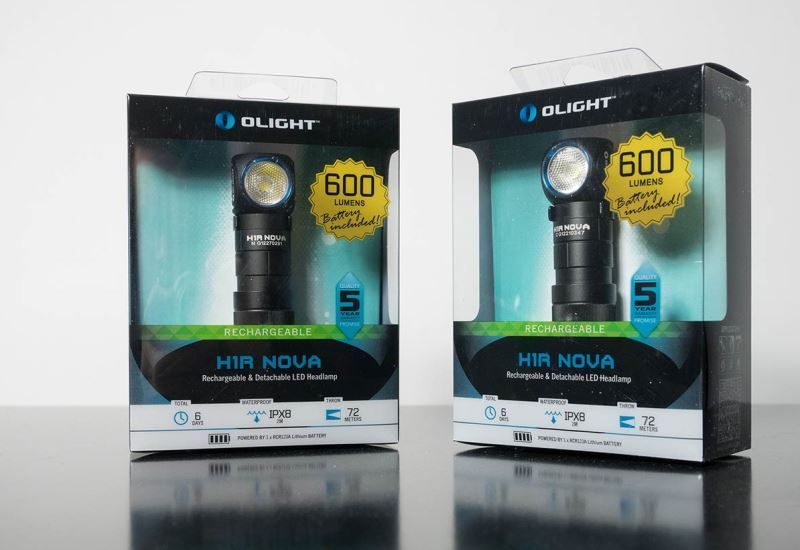 Налобный Г-образный фонарь Olight H1R Nova
